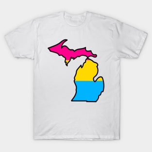 Michigan Pansexual Flag T-Shirt